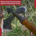 Viking Battle Axe with Spike - Hand Forged