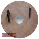 Viking Runes Helm of Awe Wooden Round Shield