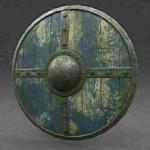 Viking Round Wooden Shield 24" for LARP