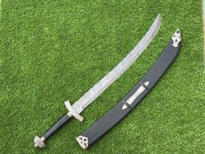30" Viking Sword - Handmade Damascus Steel Blade