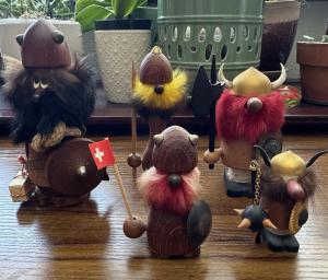 Danish Vintage Viking Figurines Set of 5