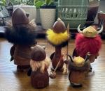 Danish Vintage Viking Figurines Set of 5