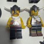 LEGO Viking Minifigure Set with Shields and Helmets