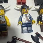 LEGO Viking Minifigure Set with Shields and Helmets