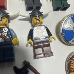 LEGO Viking Minifigure Set with Shields and Helmets