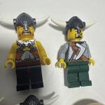 LEGO Viking Minifigure Set with Shields and Helmets