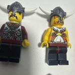 LEGO Viking Minifigure Set with Shields and Helmets