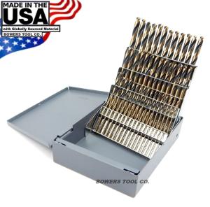 Norseman 60pc Number Drill Bit Set, Stubby