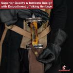 Custom Damascus Steel Viking Sword with Sheath