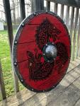 Viking Round Dragon Shield for Larp Cosplay