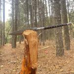 Custom Handmade Viking Spear with Carbon Steel Blade