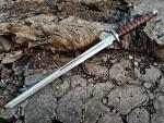 28" Hand Forged Viking Sword with Leather Sheath