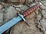 28" Hand Forged Viking Sword with Leather Sheath