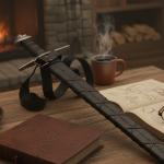 36" Viking Sword with Scabbard and Belt Strap