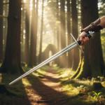 36" Viking Sword with Scabbard and Belt Strap