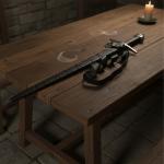 36" Viking Sword with Scabbard and Belt Strap