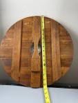 Vintage Wooden Viking Shield Decor