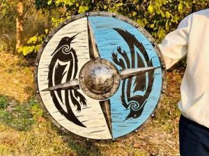 Viking Wooden Shield - Battle Ready Gift