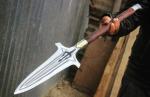 Viking Spear Sword with Custom Carbon Steel Blade