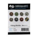Mini Viking Shields - Set of 5 for Tabletop