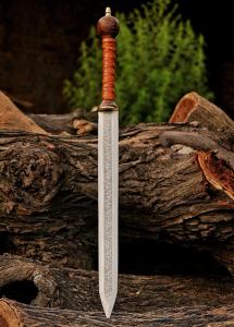31" Engraved Viking Hunting Sword with Sheath