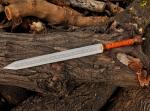 31" Engraved Viking Hunting Sword with Sheath