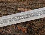 31" Engraved Viking Hunting Sword with Sheath