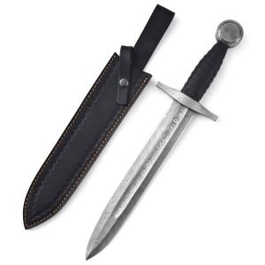 Hand Forged Damascus Viking Short Sword