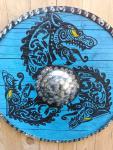 24" Viking Dragon Wooden Shield - Knight's Gift