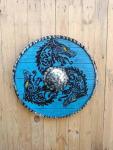24" Viking Dragon Wooden Shield - Knight's Gift