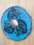 24" Viking Dragon Wooden Shield - Knight's Gift