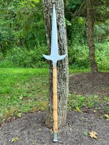 Viking Winged Spear with Leather Sheath