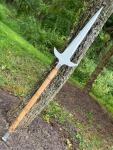 Viking Winged Spear with Leather Sheath