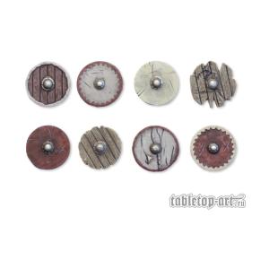 Mini Viking Shields Tabletop Art Set of 3