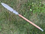 Viking Spear with Leather Sheath - Full Tang