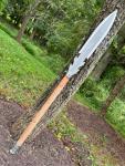 Viking Spear with Leather Sheath - Full Tang