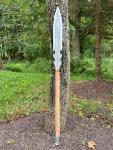 Viking Spear with Leather Sheath - Full Tang
