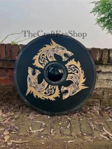 24'' Viking Shield - Fully Functional Medieval Design