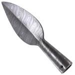 Viking Leaf-Shaped Damascus Steel Spear Head