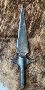 3-Pound Viking Spear Head Made of Battleship Steel