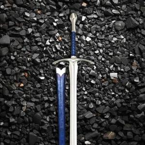 Blue Narsil Sword with Scabbard - Hand Forged