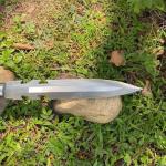 Custom Hand-Forged Viking Combat Knife with Sheath