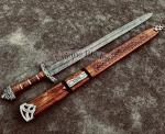 Viking Sword 101 cm Damascus Steel Full Tang