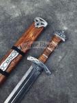 Viking Sword 101 cm Damascus Steel Full Tang