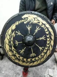 24" Vintage Viking Round Battle Shield