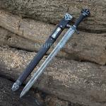 Northman 1095 Damascus Steel Viking Sword with Scabbard