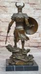 15" Viking Warrior Figurine with Sword and Spear