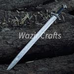 Handmade Viking Style Damascus Steel Sword