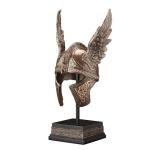 Norse Winged Helmet of Odin Sculpture Decor