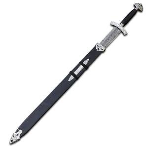 38” Viking Sword with Leather Scabbard